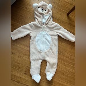 Baby Zipper Fleece Hooded Bear